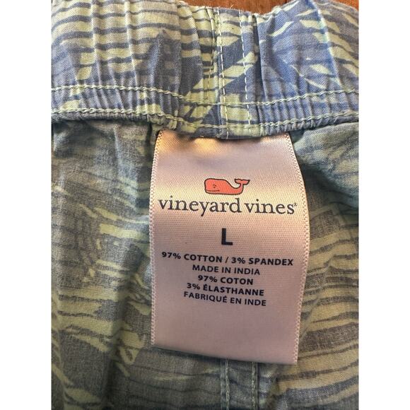 Vineyard Vines Lounge Pants Men's Bayside Blue Camo Size Large Palm Tropical - Picture 5 of 13